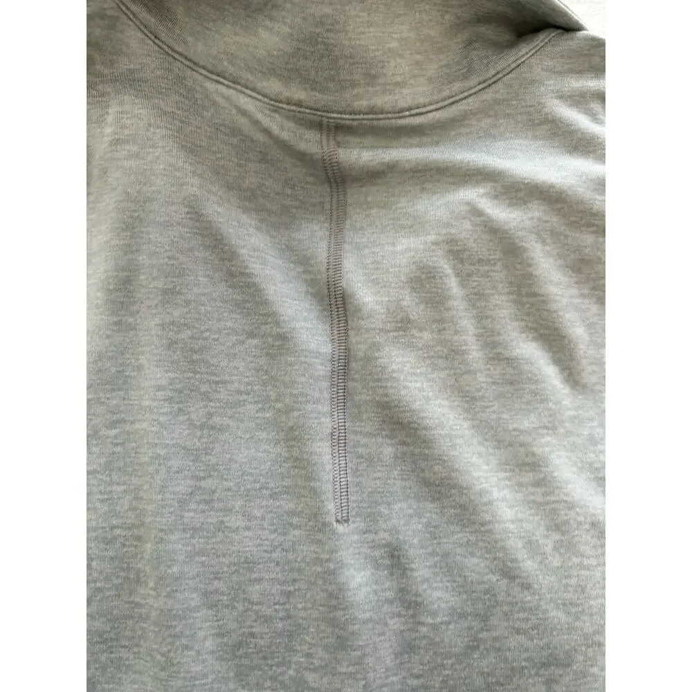 Lululemon Pullover Men's M Gray Metal Vent Tech Quarter Zip Lightweight Training - Picture 3 of 9